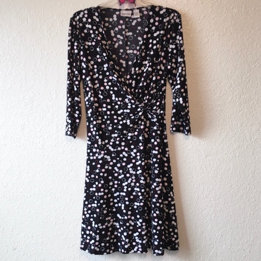 Chico’s • twist faux wrap dress